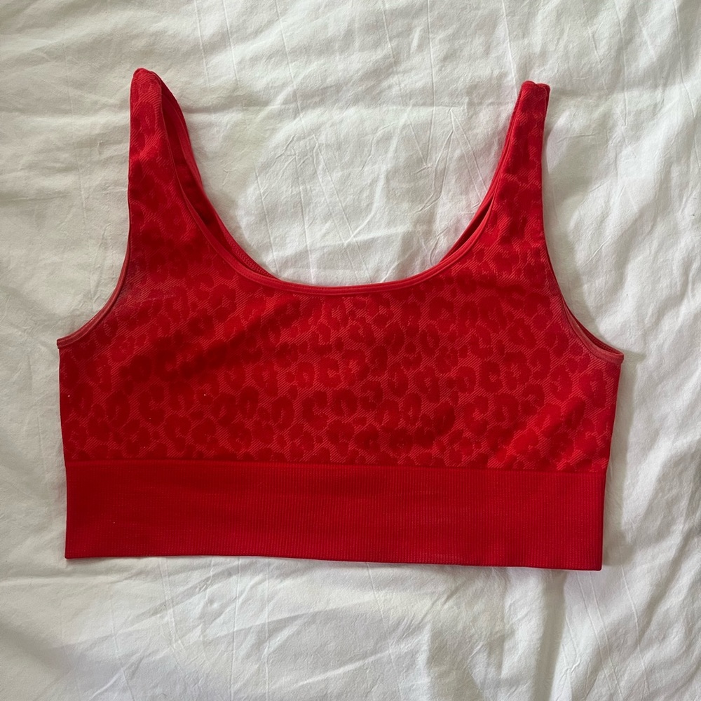 Red lounge/workout top